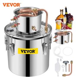 Machines Vevor ALAMBIC Distiller alcool Moonshine 3 5 8 Gal DIY Still indemned Copper Home Brew Water Wine Kit de brassage d'huile essentielle