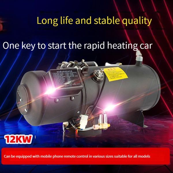 Precalentador de motor de 12KW para mecanizado, calentador de coche, caldera de calentamiento diésel, vehículo de combustible, diésel, 12v, 24v, precalentamiento de motor de camión