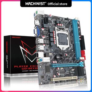 Carte mère machiniste H55 LGA 1156 prend en charge la RAM DDR3 et le processeur I3/I5/I7 avec la carte mère pci-express USB2.0 VGA HM55 P3