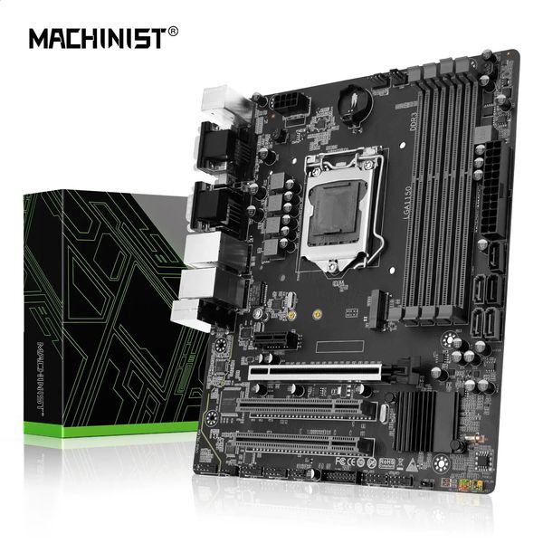 MAQUINISTA H97M PRO LGA 1150 Placa base M-ATX Soporte DDR3 RAM Intel Core I3 I5 I7 E3 CPU SATA3.0 USB3.0 NVME NGFF M.2 240307