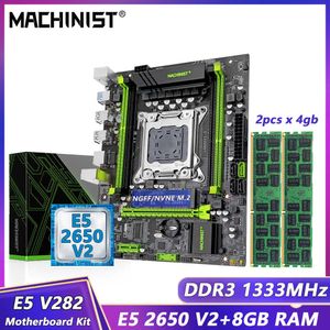 Carte mère Machinist X79 combinée avec processeur Xeon E5 2650 V2 LGA 2011 et kit de mémoire RAM DDR3 8 Go NVME/SATA M.2 E5 V2.82