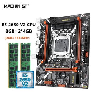 MACHINIST X79 Z9 D7 Moederbord Set LGA 20113 Kit Xeon E5 2650 V2 Processor CPU 8GB2pcs4GB ECC DDR3 Geheugen RAM NVME M2 SATA 240326