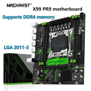 Machinist X99 PR9 Motherboard LGA 20113 Set Support Kit Xeon 2680 2690 V3 V4 CPU Processor Desktop -geheugen USB30 NVMESATA M2 240326