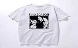 Mad Season Boven T-shirt Muziek Grunge Rock Alice In Chains Screaming Trees Nieuwe Zomer Mannen kleding Katoen Mannen t-shirt Euro Maat G126732206