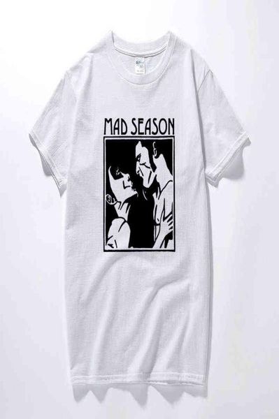 Mad Saison au-dessus de T-shirt Music Grunge Rock Alice in Chains Huring Trees Nouveau Summer Men Vêtements Coton Men Tshirt Euro Taille G128665839