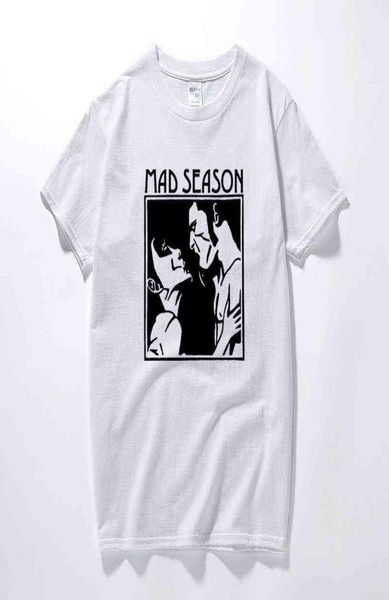 Mad Saison au-dessus de T-shirt Music Grunge Rock Alice in Chains Huring Trees Nouveau Summer Men Vêtements Coton Men Tshirt Euro Taille G121381716