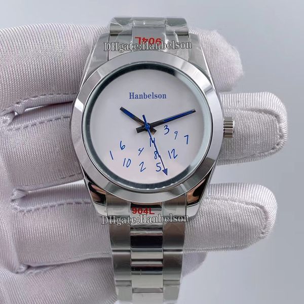 Mad Watch Men Mouvement automatique Sapphire Verre-bracelet montre arabe numérique Callow blanc Horloge 40 mm 904L All en acier STRAP Watches Gentleman