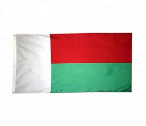 Madagascar Flag de haute qualité 3x5 ft 90x150cm Festival Festival Party Gift 100d Polyester Indoor Outdoor Imprimé Flags Banners8034101
