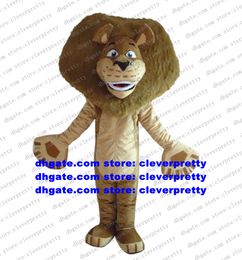 Madagascar Lion Alex Mascot Costume Adult Catoon Character Outfit Verjaardag Gefeliciteerd Grootschalige activiteiten CX4030