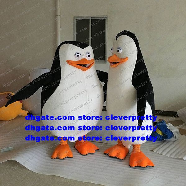 Costume de mascotte de pingouin de Madagascar, tenue de personnage de dessin animé pour adulte, Costume de remerciement des clients, réunion haut de gamme cx4056