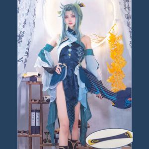 Madame Ping Cosplay Pak Spel Genshin Impact Elegante Jurk Cosplay Kostuum Halloween Party Rollenspel Outfit Womencosplay