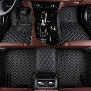 made car floor mats for Kia Sorento Sportage Optima K5 Forte Cerato K2 K4 K3 Cadenza leather carpet liners Non-slip Car Liner254G