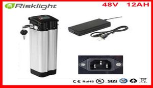 Hecho en China Descarga superior 48V 12AH Batería de pescado Sliver 48V 750W EBIKE LION Battery Pack para 48V 750W Motor con Carger2741567