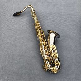Gemaakt in Frankrijk Tenor Saxofoon STS-802 Verzilverde Gouden Sleutels Sax Tenor Mondstuk Ligatuur Riet Hals Muziekinstrument 00