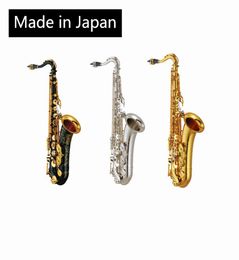 Fabriqué au Japon 875 Tenor Flat B saxophone Gold Lacquer saxophone Ténor Falling E Sax Silver Keys Tenor SAXphone Package Mail4949211