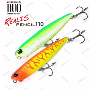 Made in Japan Duo realis crayon110 110 mm de distance de truite de truite pêche à la pêche en eau salée Tungstten Twitch Jerk Récupérer les appâts de marche 240428