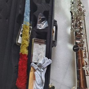 Gemaakt in Japan Yanagisa S-901 Zilver rechte sopraansaxofoon Professioneel Muziekinstrument Integrale Sax Sopraan Mondstuk Ligatuur Riet Hals Gratis Schip