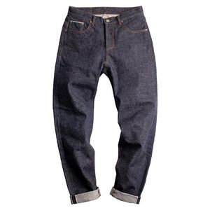 Maden 15OZ Denim Heren Jeans Rood Oor Zelfkant Vintage Japanse AMEKAJI Straight Mid Taille Lange Broek Broeken Kleding Bottoms274D