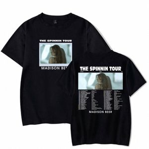 Madis Beer T-shirts 2024 The Spinnin Tour Merch Print Tee Unisex Fi Divertido Casual Streetwear t8Co #