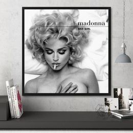 Madonna Bad Girl Fever Music Album Couverture Poster Canvas Art Print Home Decor Wall Painting (pas de cadre)