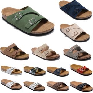 Madrid New Summer Cork Slipper Flip Flops Beach Sandals Femmes Couleurs mixtes Casual Slides Chaussures plate 801 Ligne de loisirs Us US 3-16