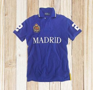 MADRID Poloshirt met korte mouwen heren T-shirt stadsversie 100% katoen geborduurd heren S-5XL