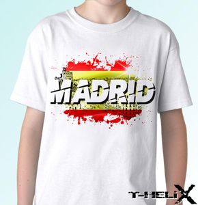 Madrid witte t -shirt top spanje vlag ontwerp heren dames cool casual pride t shirt heren unisex nieuwe mode t -shirt los7672092