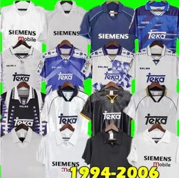 Madrids 1994 96 97 98 99 Retro voetbalshirts 2000 01 02 03 04 05 06 ZIDANE Ronaldo ROONEY RAUL HIERRO REDONDO GUTI R.CARLOS Ramos MORIENTES McManaman voetbalshirts top