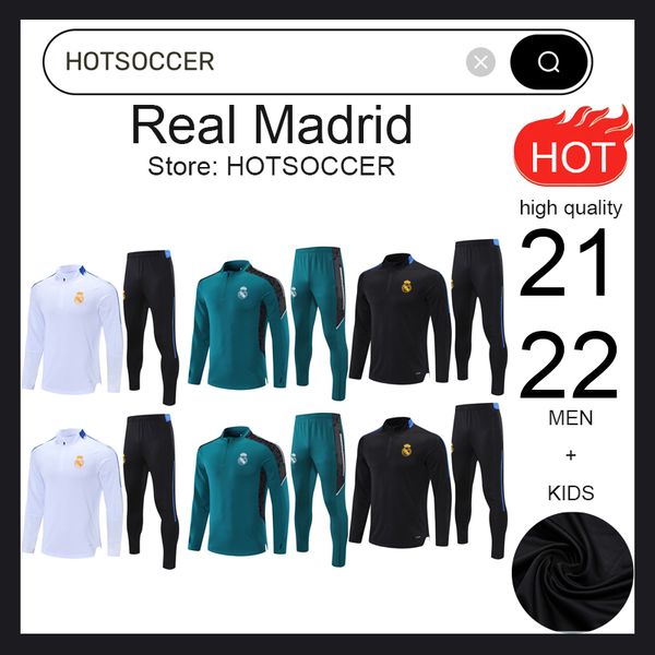 Madrids Tracksuits Vini Jr Bellingham Football Football Tracksuit Men Kids Kit Mbappe Psges Training Training Soccer Sportswear Chandal Futbol Survitement Jacket