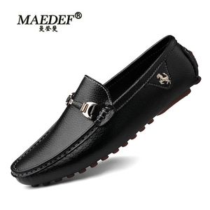 MAEDEF mocassins pour hommes printemps automne chaussures de mode hommes marque classique de haute qualité en cuir confortable chaussures de conduite bateau chaussures décontractées 240112