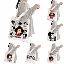Mafalda Women Sacs Sacs imprimées Canvas Handsbag The Ears Tour Lage Bag, Fi Tote Bag, Taylor Merch Bag Sac 93NL # #