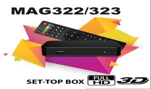 MAG 322 Digital Set Top Box reproductor Multimedia Internet recibidor compatible con HEVC H256 con WiFi Lan PK Android Smart TV Box9970820