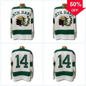 Mag Mit 1954 North Dakota Sioux Jersey Hommes 100% cousus Fighting Sioux DAKOTA Hockey Jerseys N'importe quel nom et n'importe quel numéro Mix Order