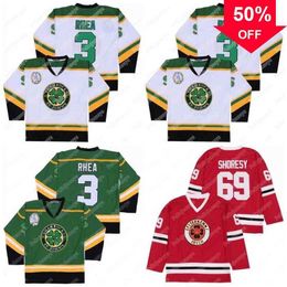 Mag Thr #69 Shoresy LETTERKENNY IRISH TV Series The Boss Rhea GOON Movie St John's Shamrocks Groen Wit Rood Hockey Jerseys Maat M-XXXL