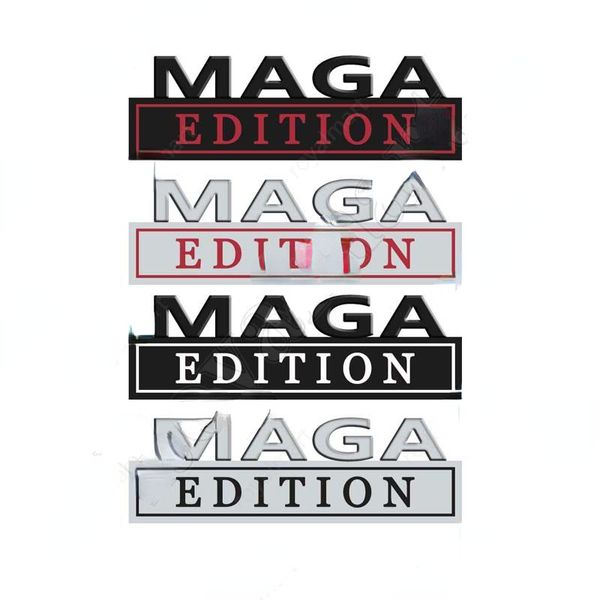 MAGA Edition Car Emblems Metal Decal Sticker Classic Personality Alloy Make America Great Again Emblems Badge Cars Metal Leaf Board 0913