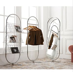 Magazine rack Bedrooms storage racks Bedroom Furniture Butterfly shaped tripod and clothes shelf