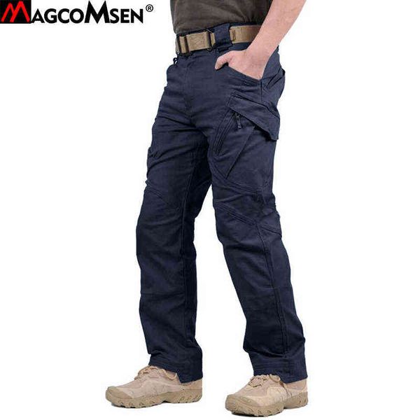 Pantalones tácticos MAGCOMSEN para hombre Urban IX9 militar Rip-Stop ejército pantalones de combate algodón multibolsillos Casual Cargo trabajo caza pantalones H1223