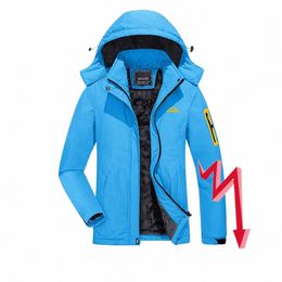 Magcomsen Vestes de ski imperméables d'hiver pour femmes Manteaux de randonnée en molleton chaud pour femmes Veste de snowboard avec capuche amovible E4b6 #