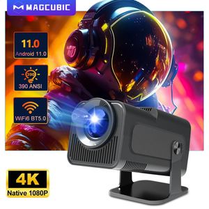 Magcubic 4K Android 11-projector Native 1080P 390ANSI HY320 Dual Wifi6 BT50 19201080P Cinema draagbare projector geüpgraded HY300 240125