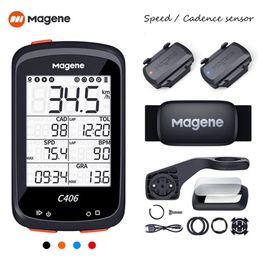 Magene C406 Fiets GPS Computer MTB Road Cycle Smart Draadloze Waterdichte Snelheidsmeter Fiets Accessoires S3 H64 240307