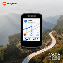Magène C606 Smart GPS Bike Computer 28 Couleur Tactile TurnbyTurn Navigation 11 Langues Notifications 240509