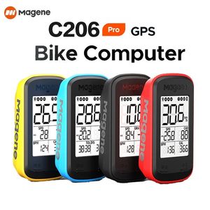 Magene Smart Bike Computer C206Pro Wireless GPS Bicycle Speedometer Waterdichte weg MTB Cycling Kilometerteller 240416