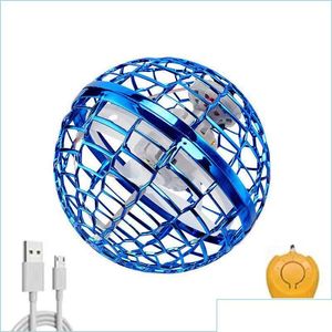 Magic Balls Flying Ball Toys Hover Orb Controller Mini Drone Boomerang Spinner 360 Roterende draaiende UFO Safe voor K Dhiev