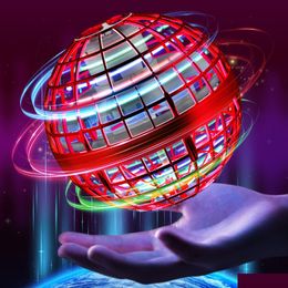 Magic Balls Flying Orb Ball speelgoed met licht 2022 Verbeterde Hover Hand Controlled Spinner Mini Drone Boomerang Verjaardagscadeau DHJL4