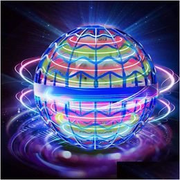 Magic Balls Original Fly Ball Main Contrôle Drone Hélicoptère Rotatif Mini Led Éclairage Cadeau Enfants Adt Intérieur Extérieur Jouets Rc Heli D Dhtar