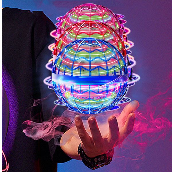 Boules Magiques Smart Induction Flying Ball Hine Swirl Lévitation Ceinture Led Lumière Drone Hover Enfants 39S Jouets Famille Cadeau Drop Delivery Smtnr