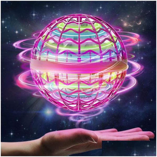 Boules magiques L'original Flying Ball Spinner Boomerang Flyorb avec des lumières LED Drone Hover Fly Jouets Enfants Cadeaux de Noël Rc Helicopte Dhmlt