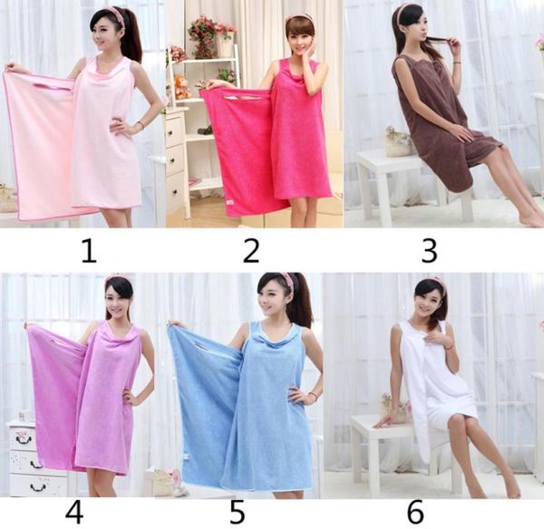 Toallas mágicas de baño Lady Girls Spa Toalla de ducha Sport Bode Bathbrobe Bathrobe Beach Vestido de playa Toalla mágica portátil 9 Color4601544