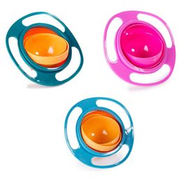 Cuenco mágico con rotación de 360 grados, giroscopio resistente a derrames con tapa para niños pequeños, bebés, niños, rojo, azul, Green221b