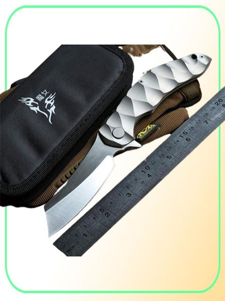 Magic Chaves Gran Razor Táctica Táctil Bolsa Cuchillo plegable D2 Titanio Titanio Campos de caza Survival Survival EDC8112252